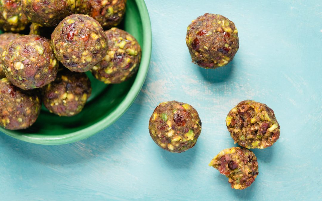 Cranberry, Pistachio & Carrot Balls