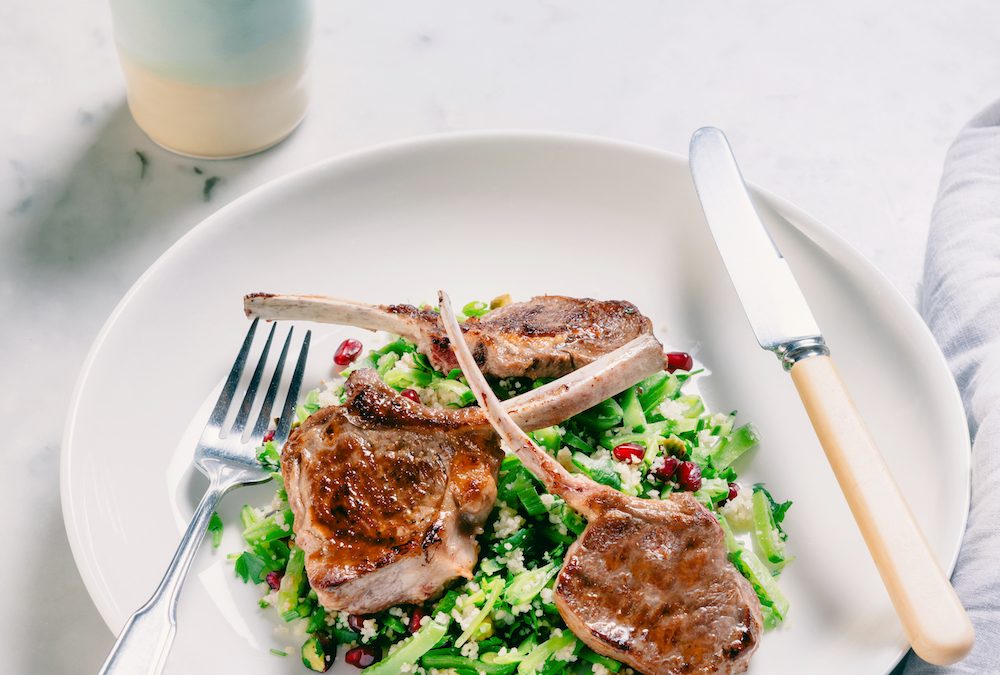 Lamb Cutlets Pomegranate Cous Cous
