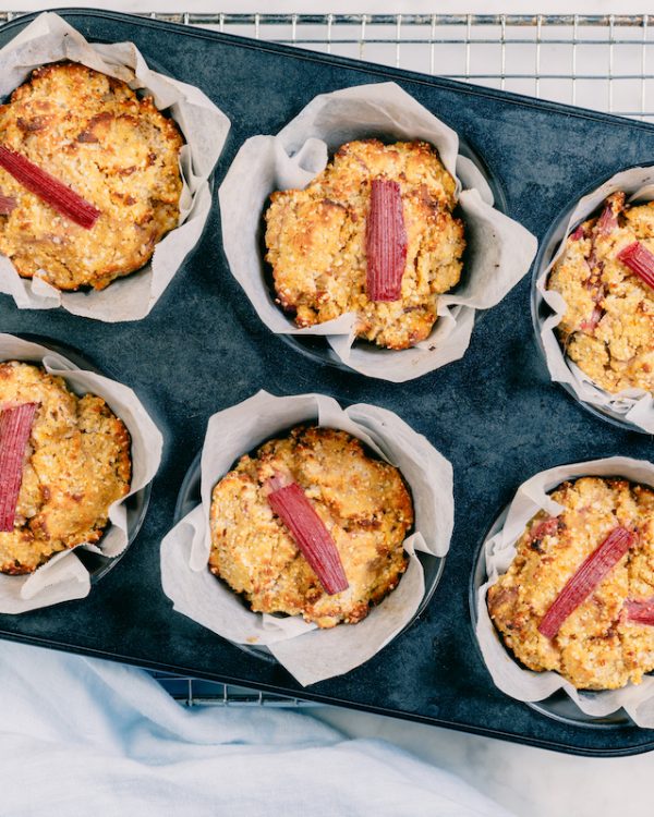 Rhubarb Coconut Muffin