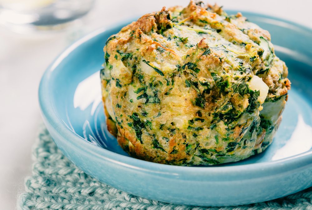 Spinach Zucchini Cheese Muffin